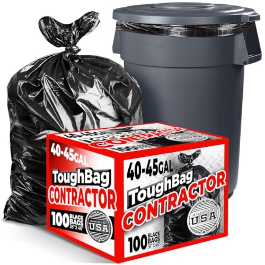 Commercial Kitchen Contractor - 40-45 Gallon Trash Bags Heavy Duty