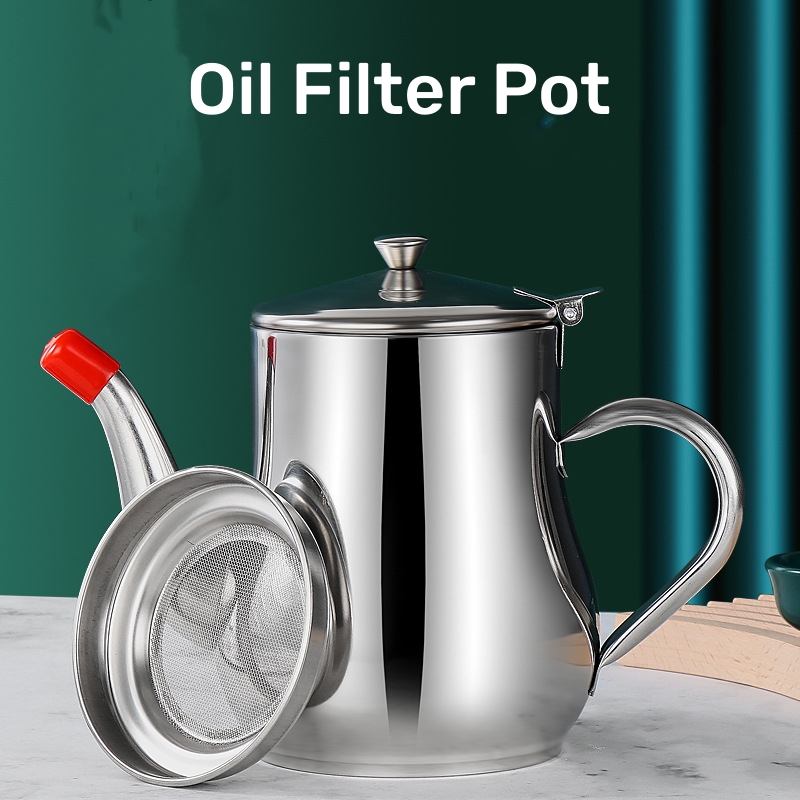 Commercial Kitchen Oil Filter - Filter Oil Pot Stainless Steel Household