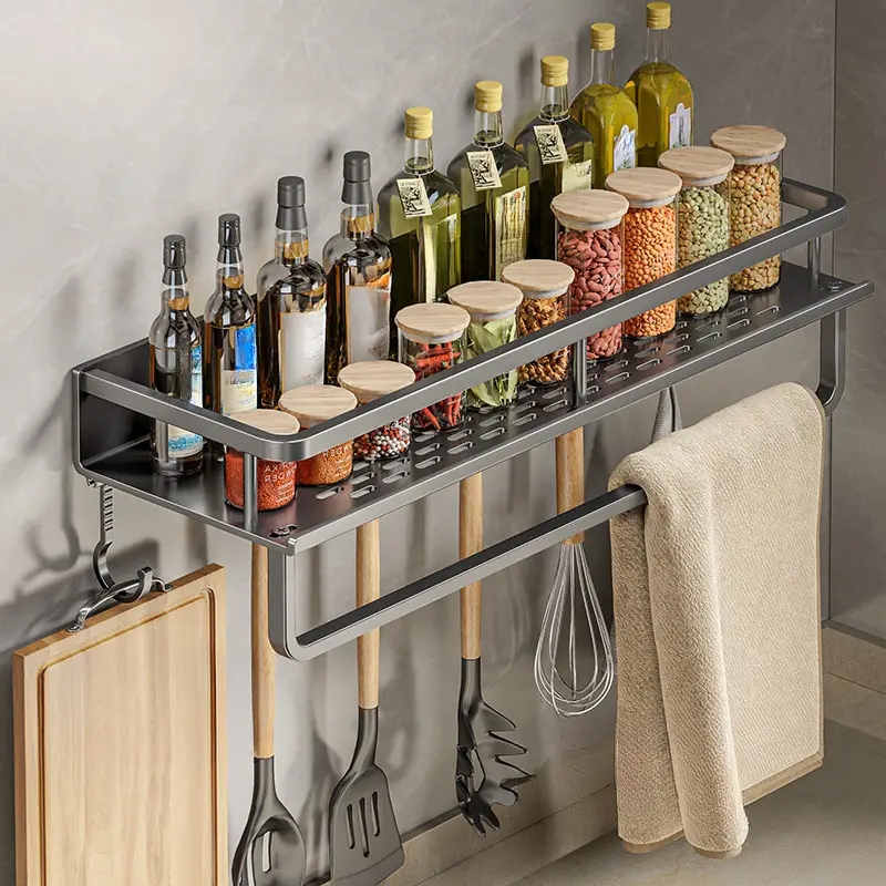 Commercial Kitchen Rack - 1 PC Multifunctional Kitchen Rack Spice