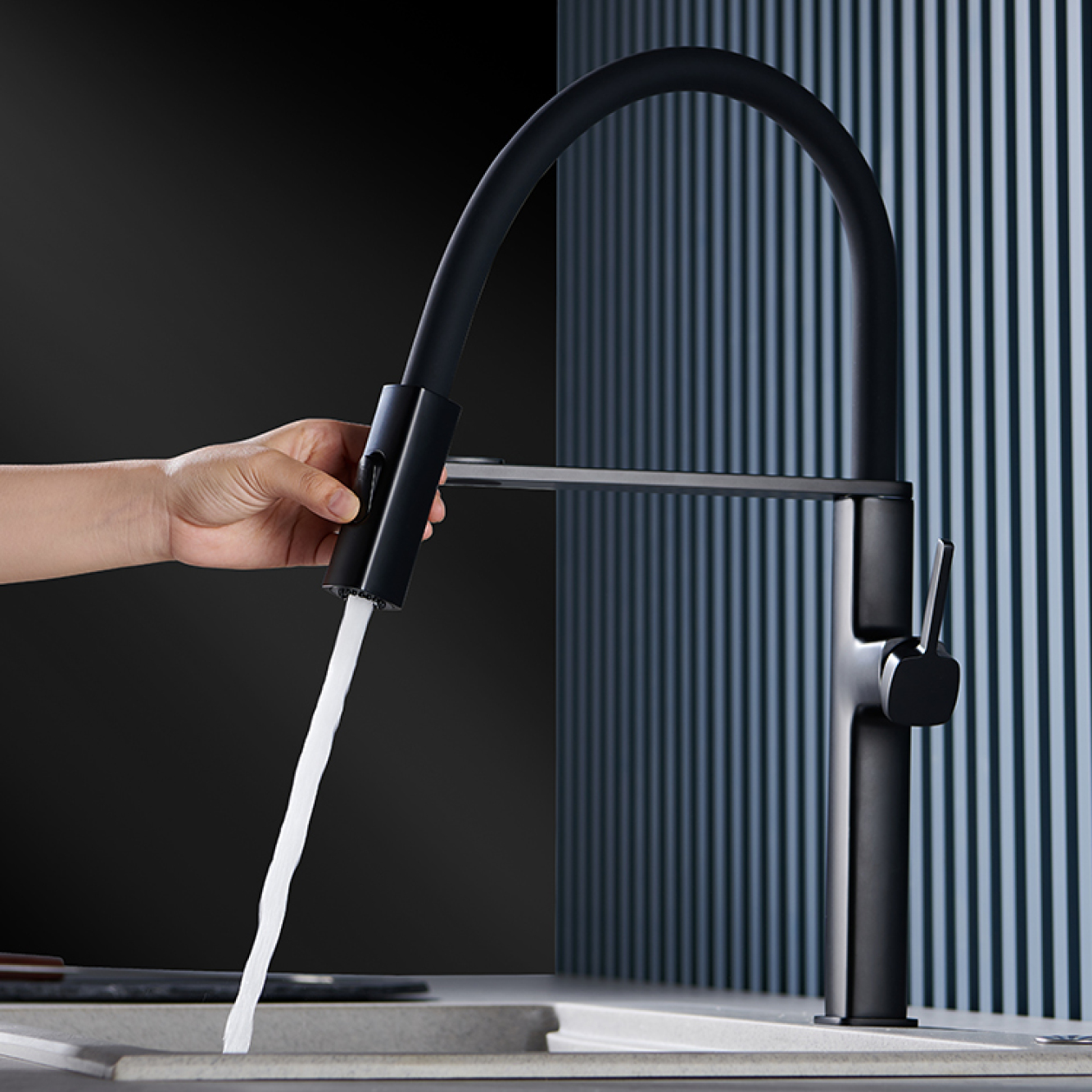 Luxury black brass kitchen fau - đánh giá và giá Commercial Kitchen Faucet