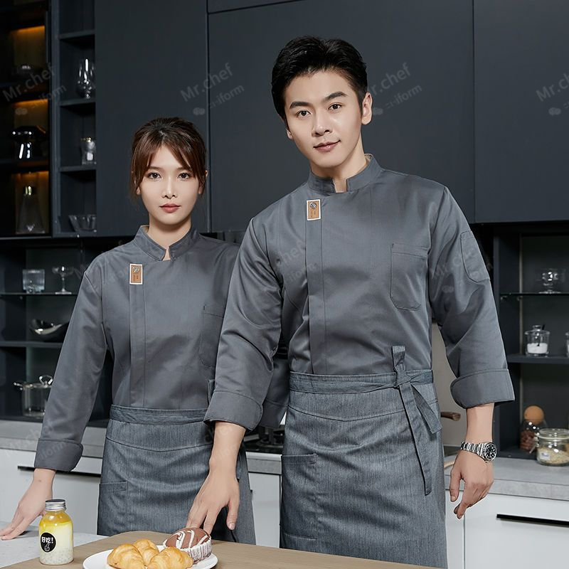 men Chef Uniform long sleeves  - đánh giá và giá Commercial Kitchen Services