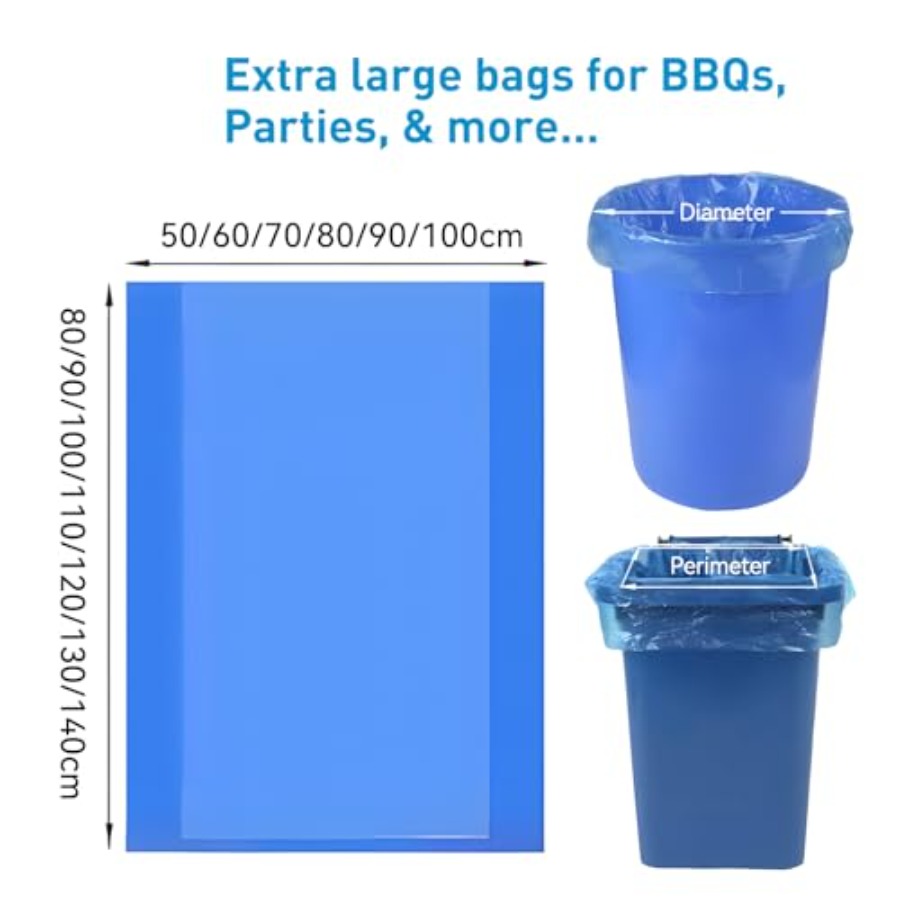 Heavy Duty Trash Bags blue 33- - đánh giá và giá Commercial Kitchen Contractor