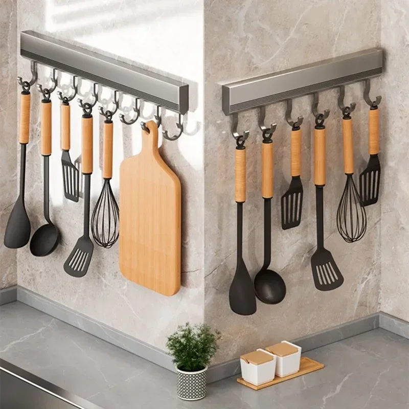 Aluminum Alloy Hooks Rack Wall - đánh giá và giá Commercial Kitchen Rack