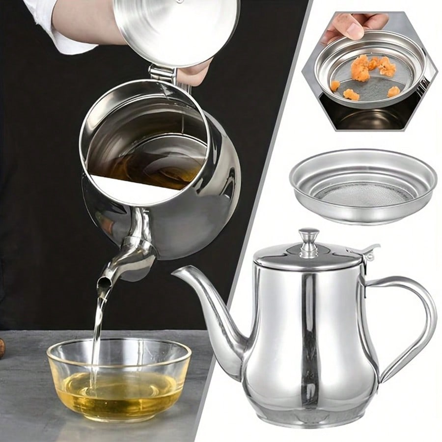 1PC Stainless Steel Oil Pot Ho - đánh giá và giá Commercial Kitchen Oil Filter
