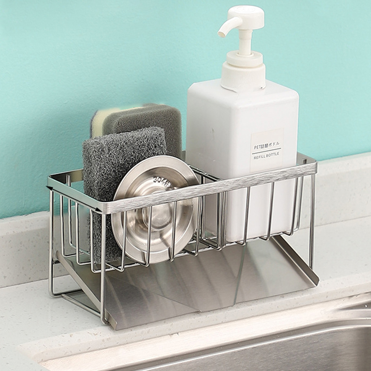 Sink sponge Holder 304 stainle - đánh giá và giá Commercial Kitchen Floor Drain