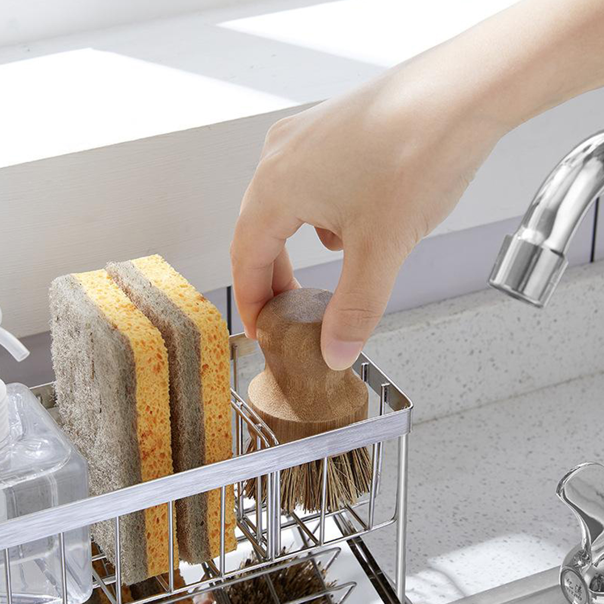 Sink sponge Holder 304 stainle - đánh giá và giá Commercial Kitchen Floor Drain