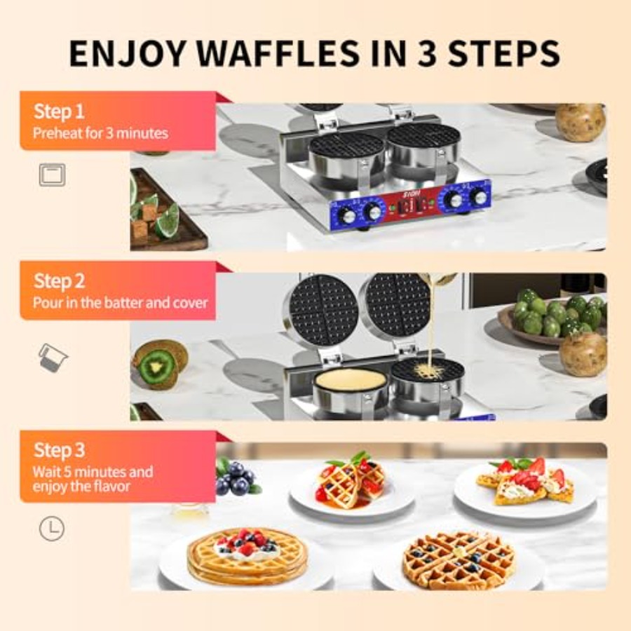 Commercial waffle maker for re - đánh giá và giá Waffle Maker Commercial