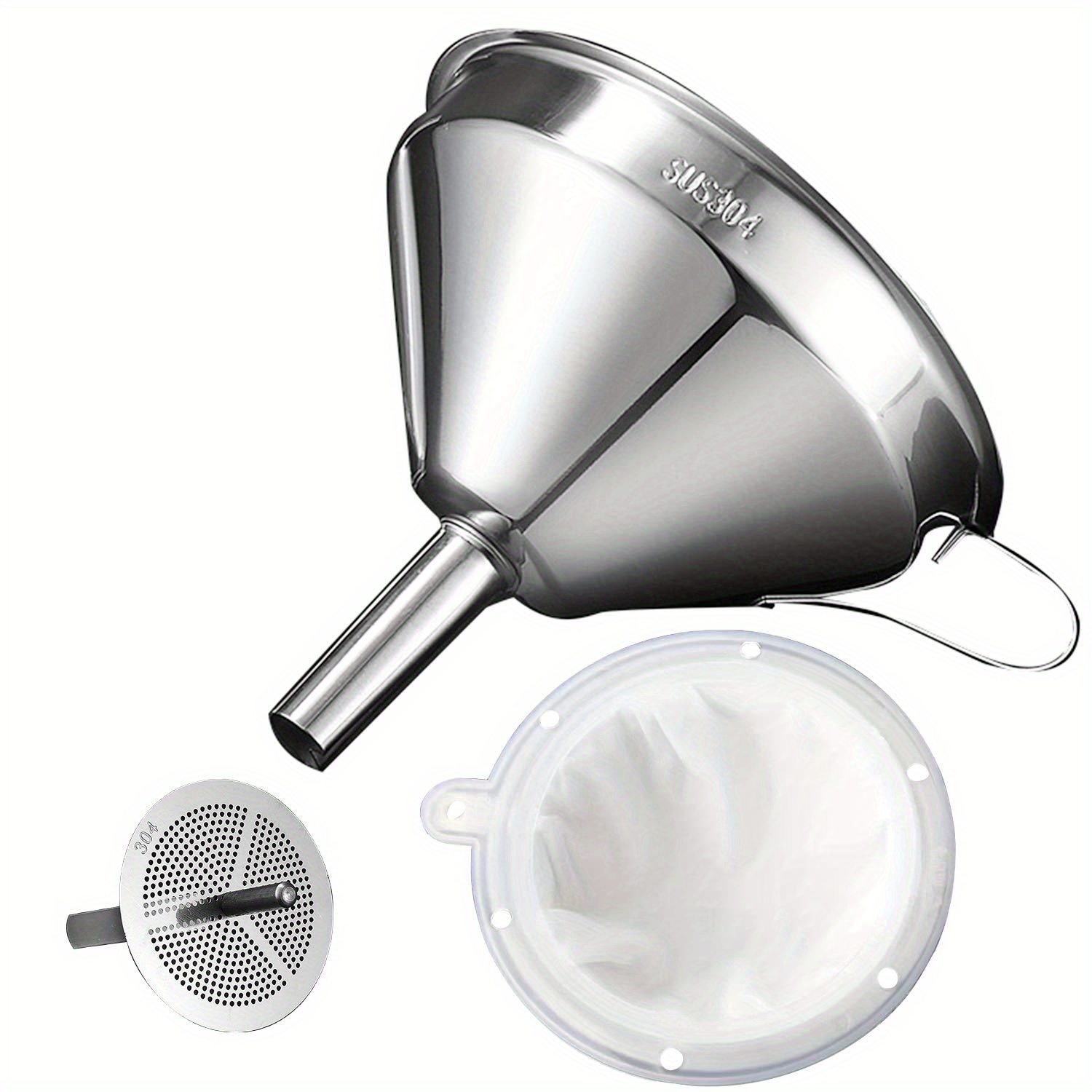 3 pcs/pack Funnel for filling  - đánh giá và giá Commercial Kitchen Oil Filter
