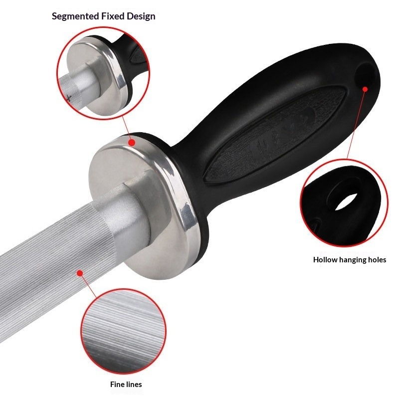 Knife Sharpener Rod - Diamond  - đánh giá và giá Commercial Kitchen Knife Sharpener