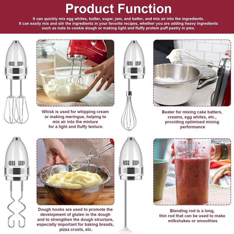 Hand Mixer Attachments Beater, - đánh giá và giá Commercial Kitchen Juicer