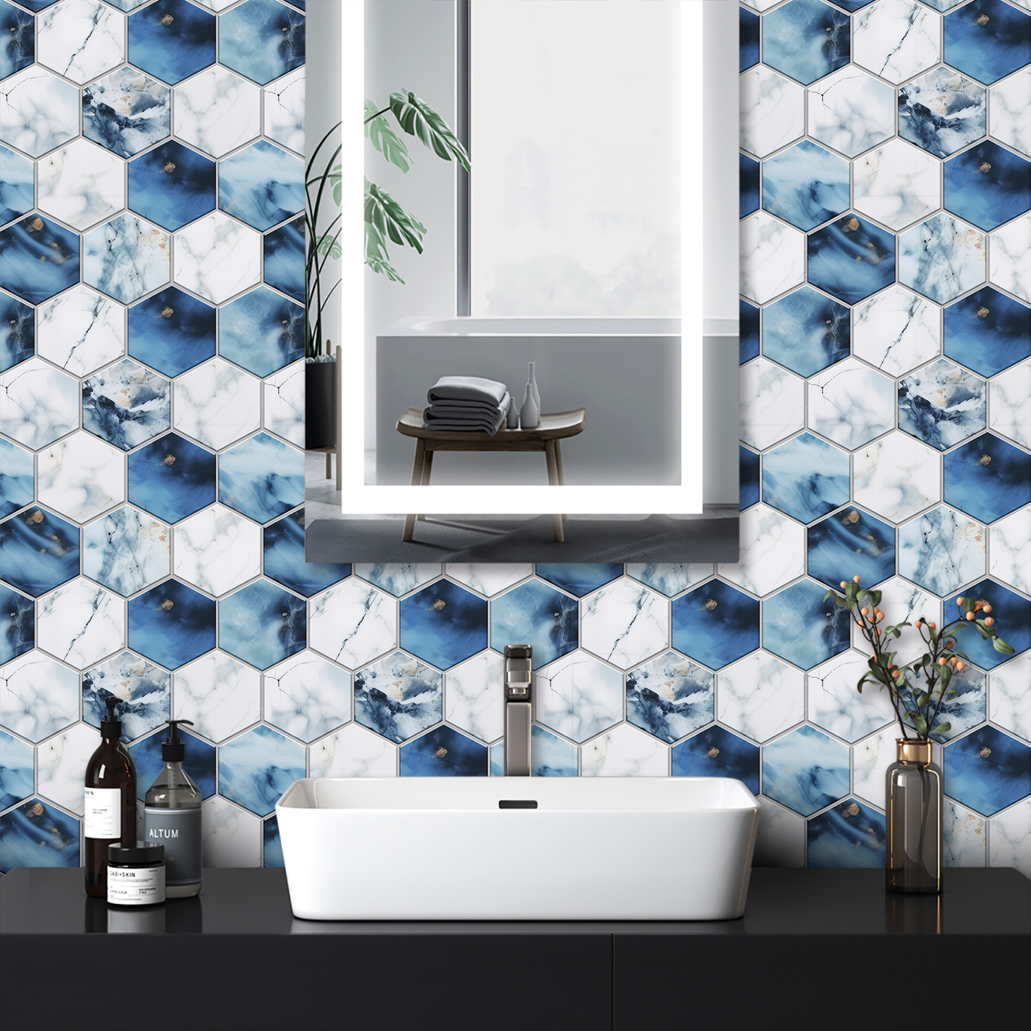 5 Styles Flat Hexagon Marble E - đánh giá và giá Commercial Kitchen Tiles