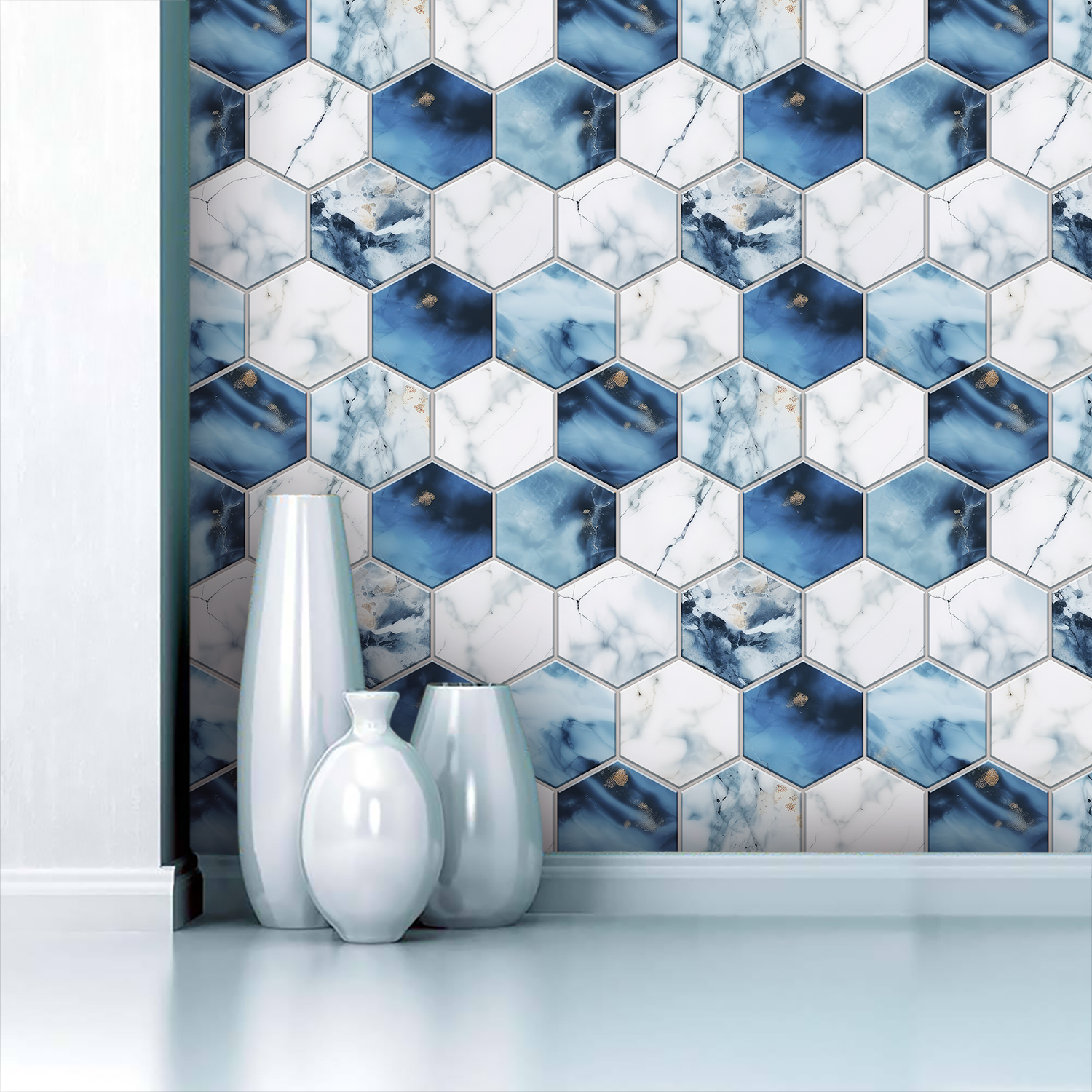 5 Styles Flat Hexagon Marble E - đánh giá và giá Commercial Kitchen Tiles