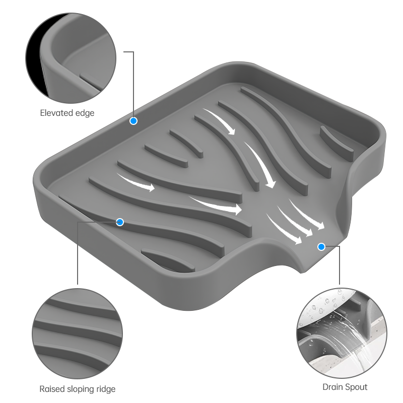 Silicone Drain Soap Box Sponge - đánh giá và giá Commercial Kitchen Floor Drain