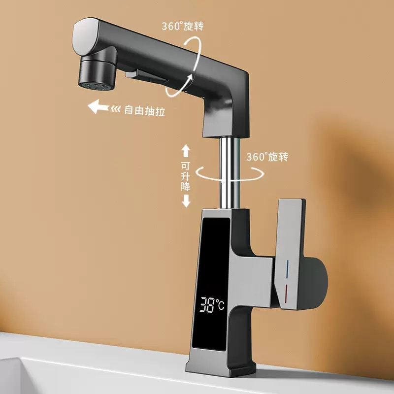 Digital Display Pulling Faucet - đánh giá và giá Commercial Kitchen Faucet