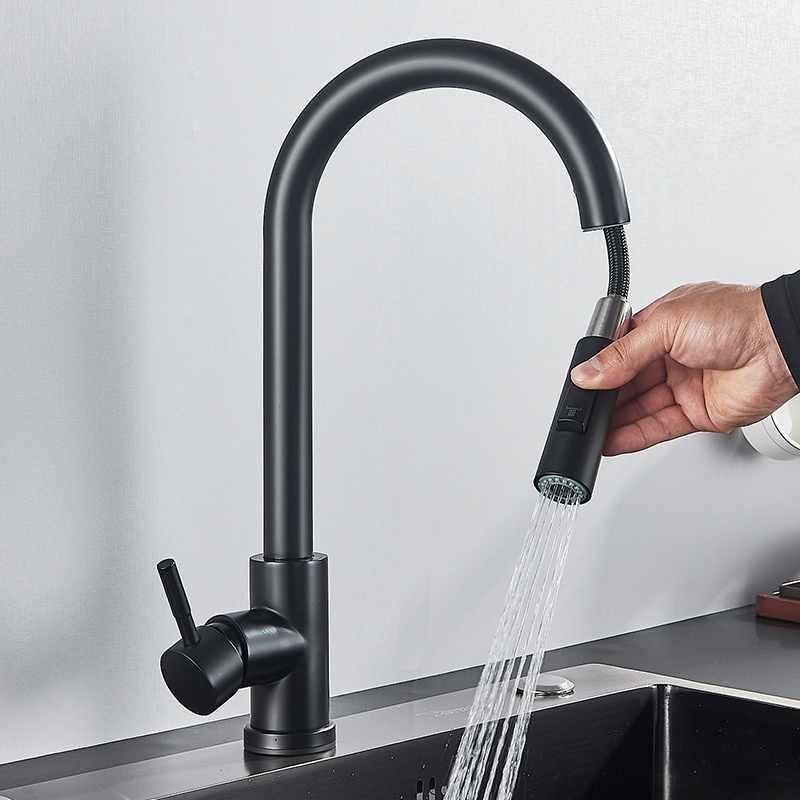 Black Kitchen Faucet Flexible  - đánh giá và giá Commercial Kitchen Faucet