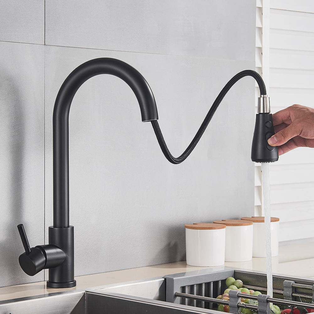 Black Kitchen Faucet Flexible  - đánh giá và giá Commercial Kitchen Faucet