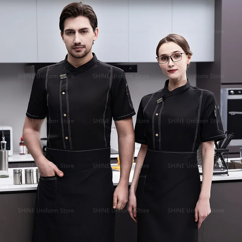 Short Sleeve Chef Uniform Kitc - đánh giá và giá Commercial Kitchen Services