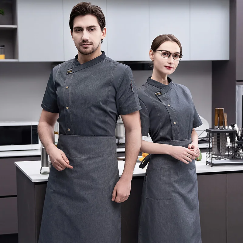 Short Sleeve Chef Uniform Kitc - đánh giá và giá Commercial Kitchen Services