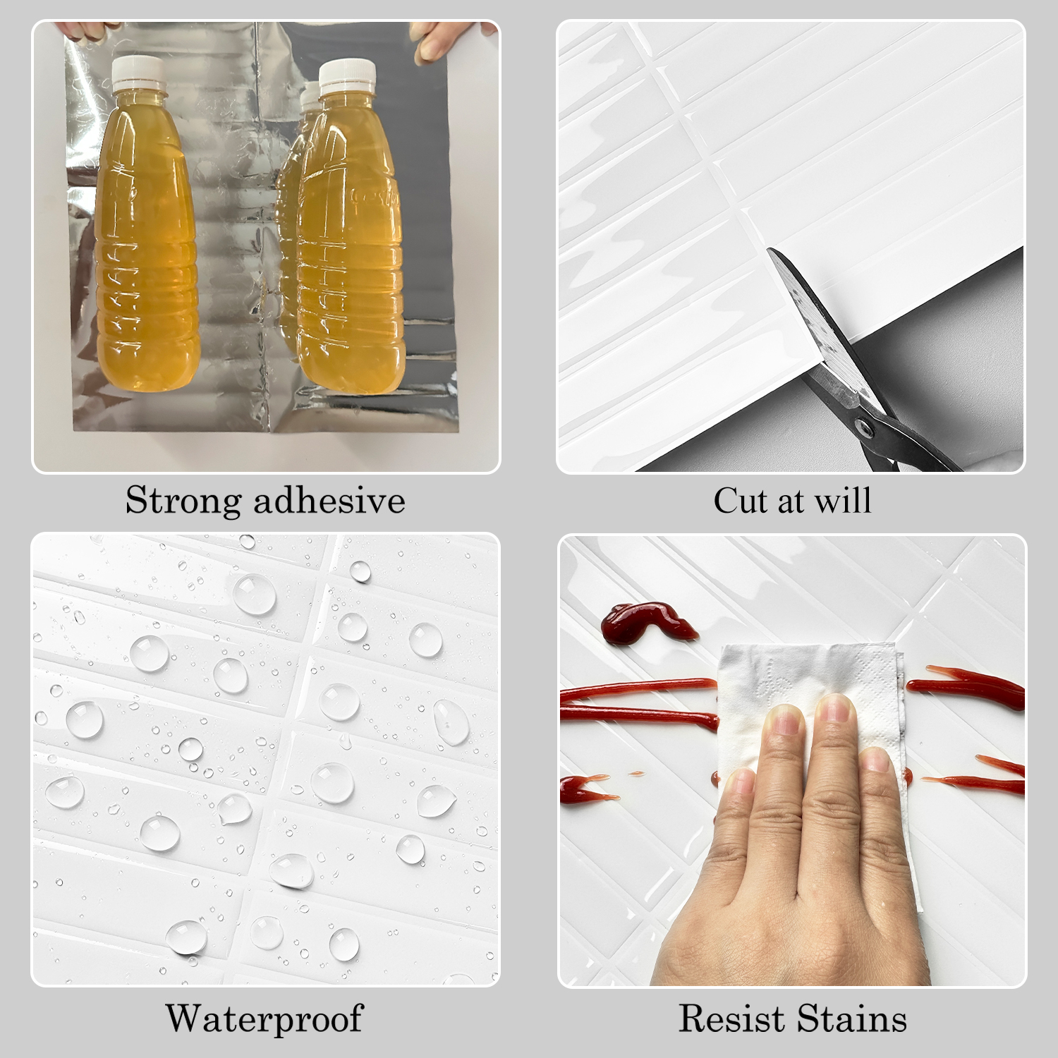 10Pieces 3d Brick Waterproof W - đánh giá và giá Commercial Kitchen Tiles