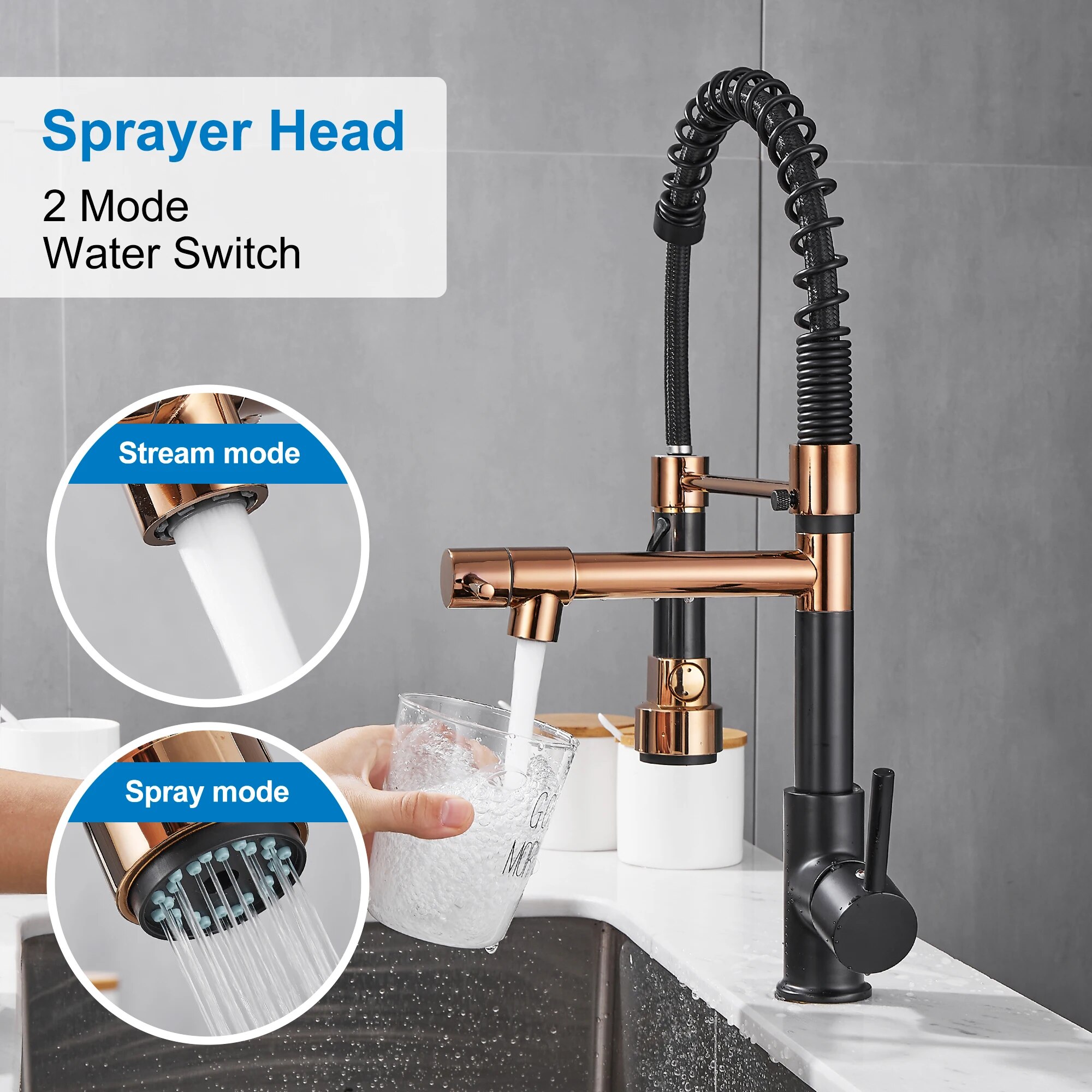 Kitchen Faucet with Pull Down  - đánh giá và giá Commercial Kitchen Faucet