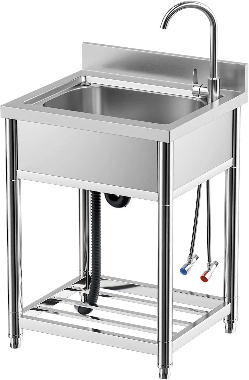 Free Standing Stainless-Steel  - đánh giá và giá Commercial Kitchen Faucet