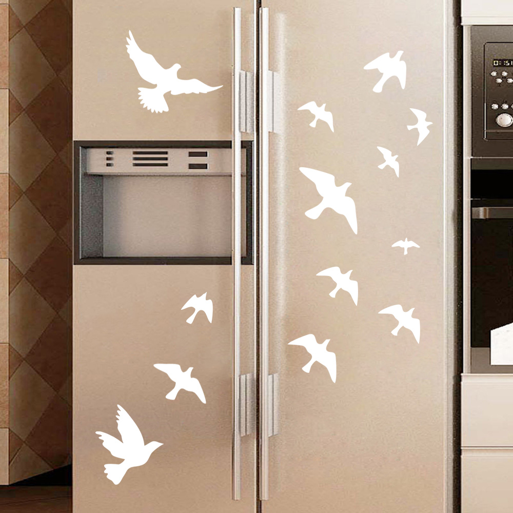 12Pcs/set Bird Wall Stickers H - đánh giá và giá Commercial Kitchen Tiles