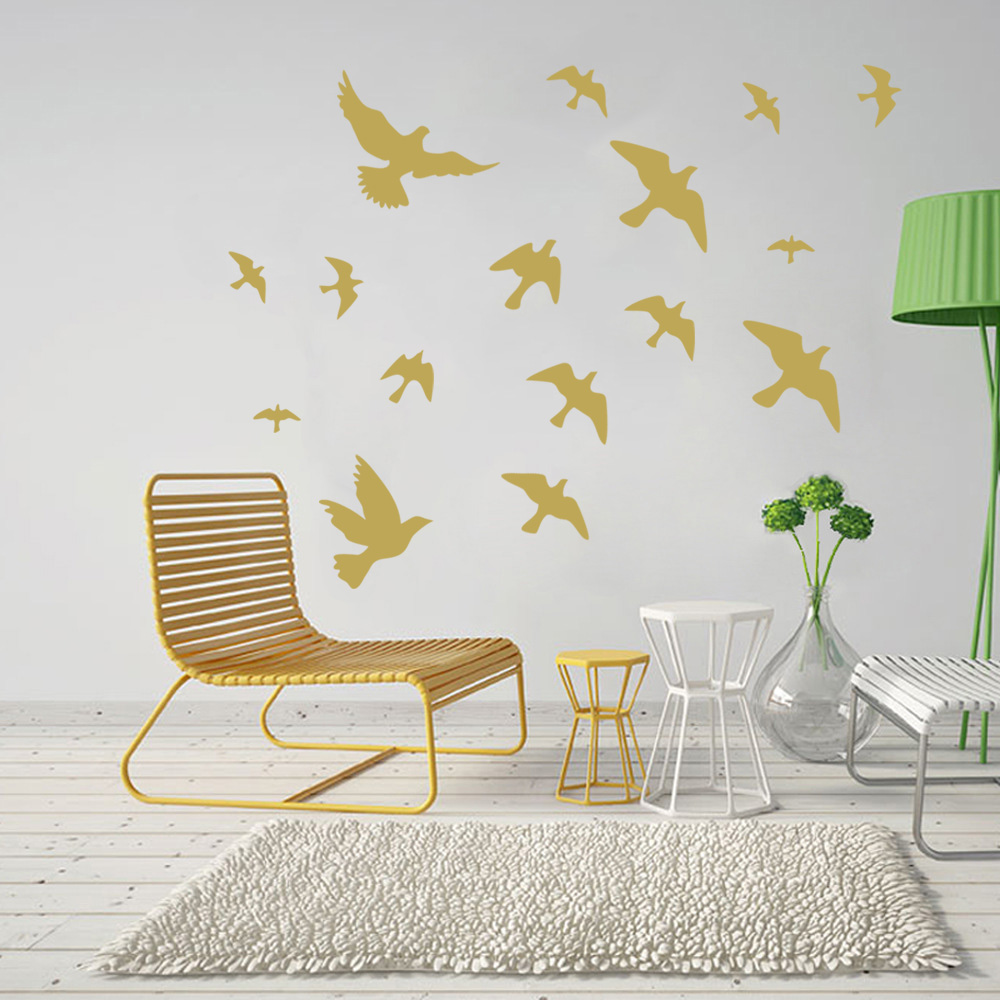 12Pcs/set Bird Wall Stickers H - đánh giá và giá Commercial Kitchen Tiles