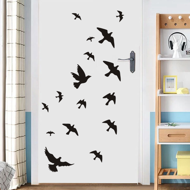 12Pcs/set Bird Wall Stickers H - đánh giá và giá Commercial Kitchen Tiles