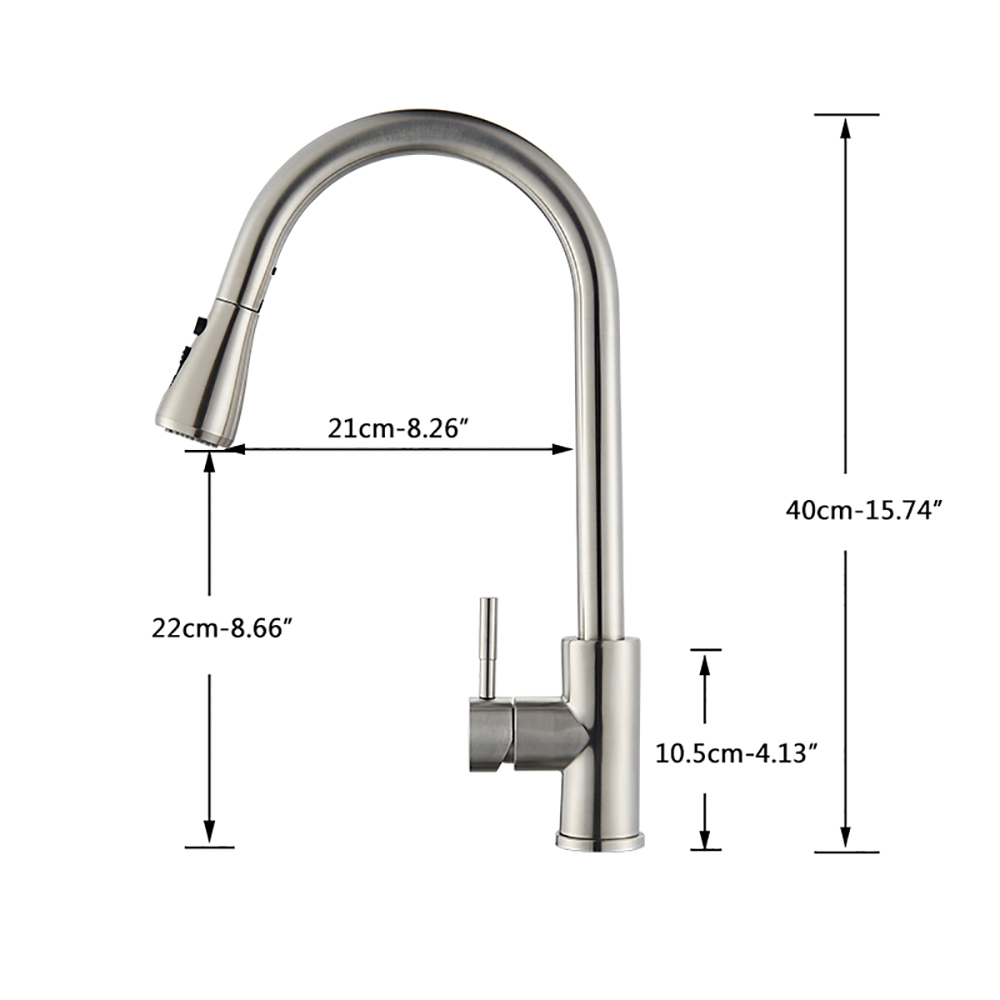 Rozin Black Kitchen Faucet Sin - đánh giá và giá Commercial Kitchen Faucet
