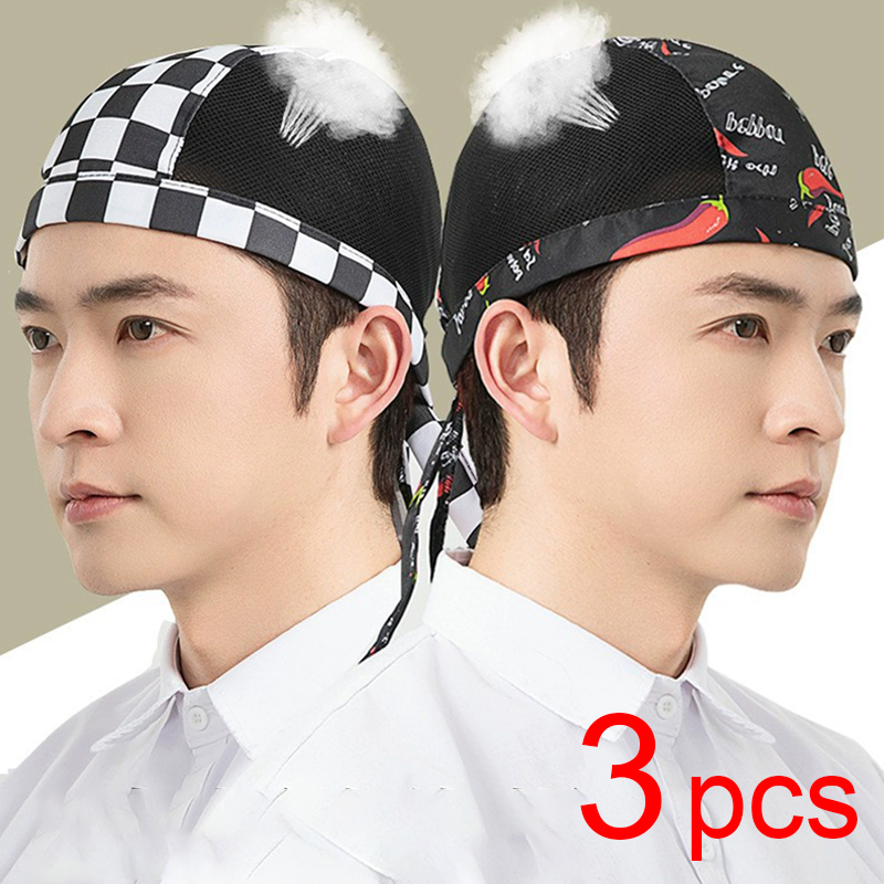 Breathable mesh Cook Hat 3pcs  - đánh giá và giá Commercial Kitchen Services