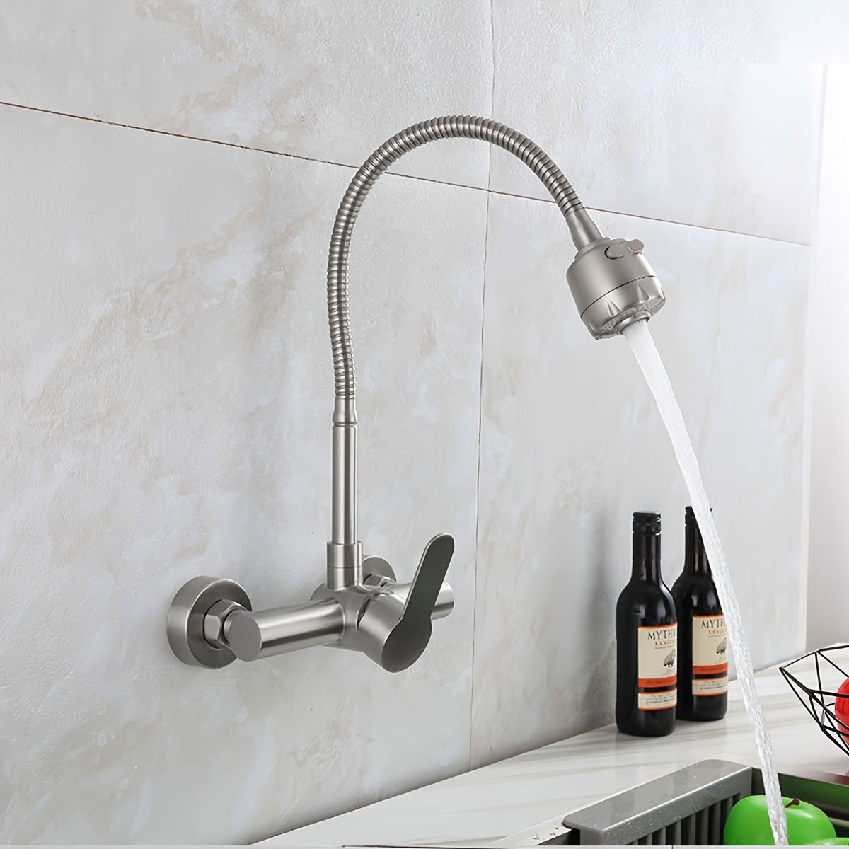 Wall-mounted kitchen faucet, s - đánh giá và giá Commercial Kitchen Faucet