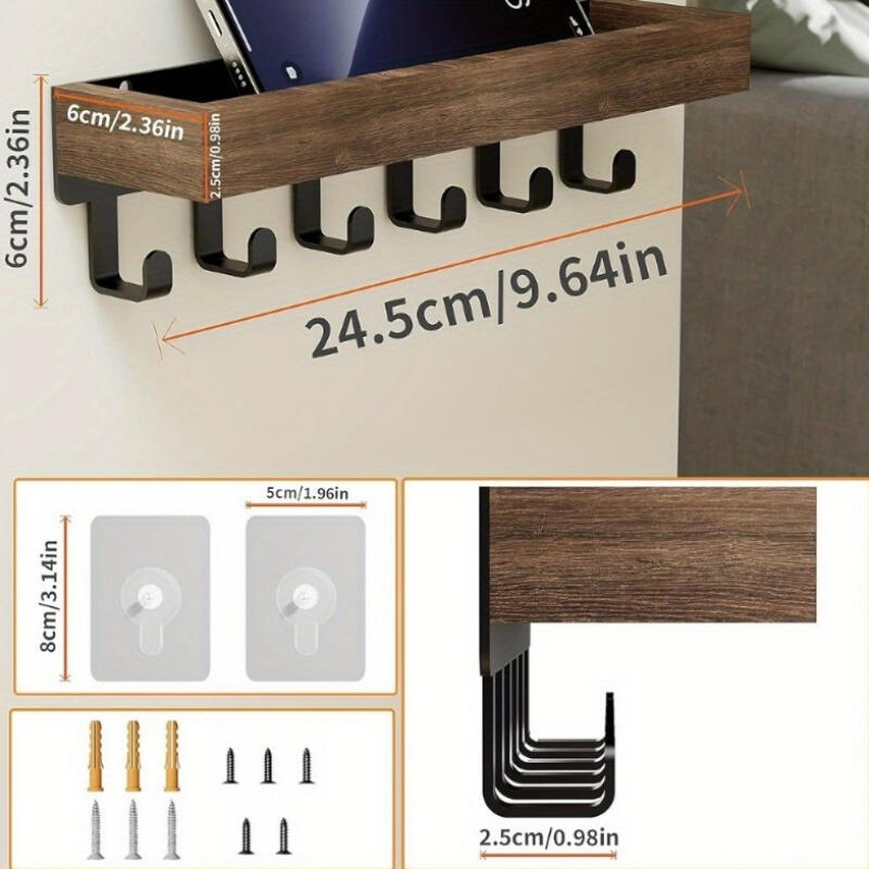 1Pack Modern Wooden Wall Mount - đánh giá và giá Commercial Kitchen Rack