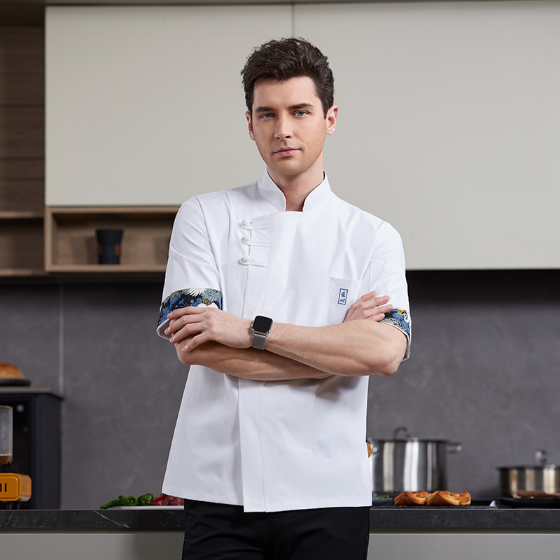 White Chef Uniform Short Sleev - đánh giá và giá Commercial Kitchen Services