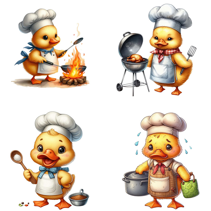 Cartoon Duck Chef Self-Adhesiv - đánh giá và giá Commercial Kitchen Tiles