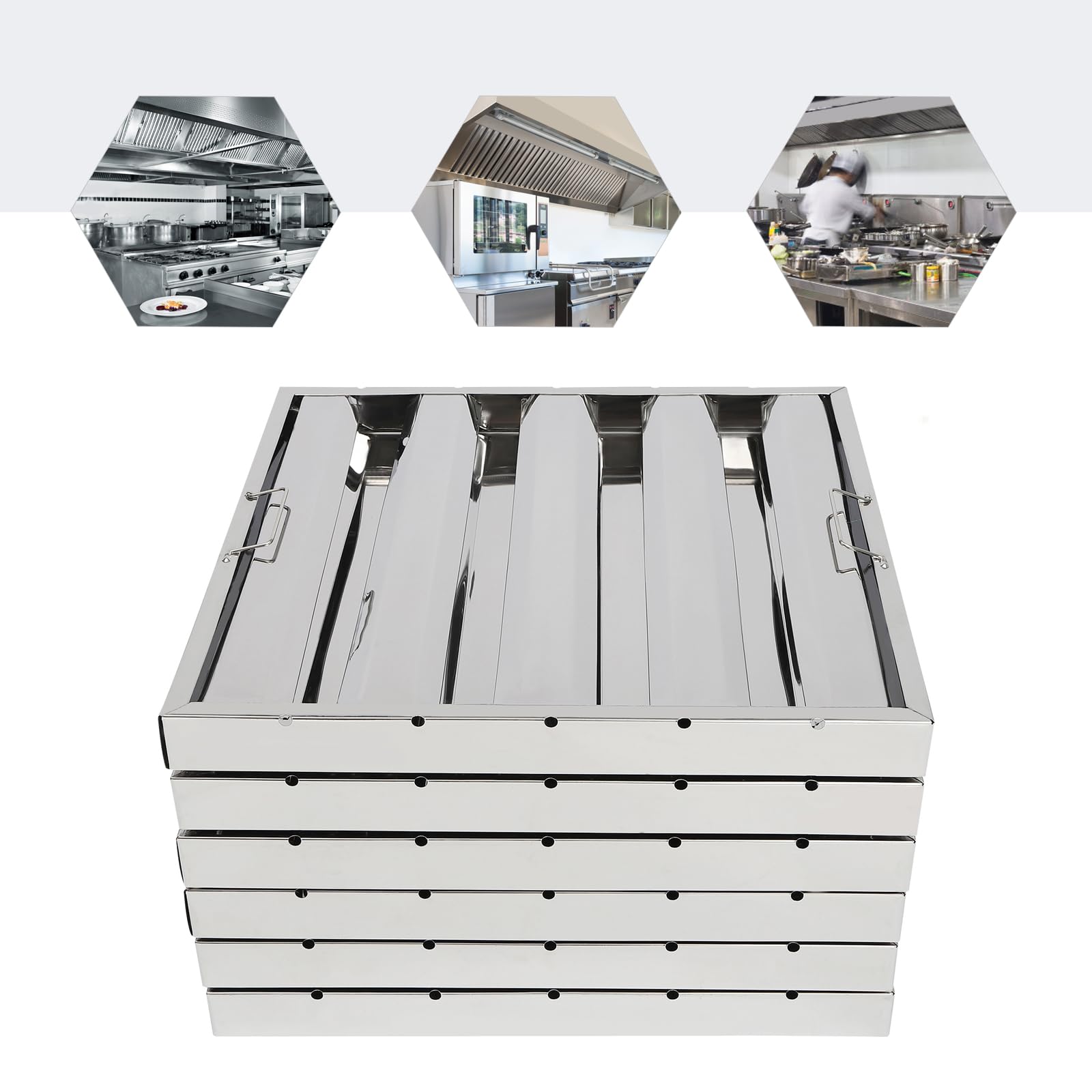 6 Pack Hood Filters, Stainless - đánh giá và giá Commercial Exhaust Hood