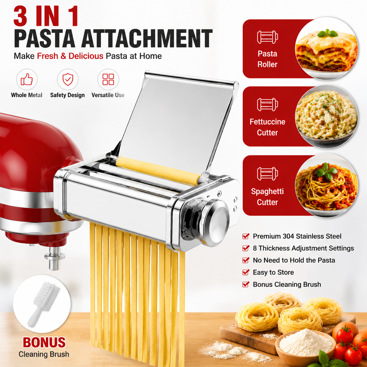 Gvode 3 in 1 Pasta Attachment  - đánh giá và giá Commercial Kitchen Juicer