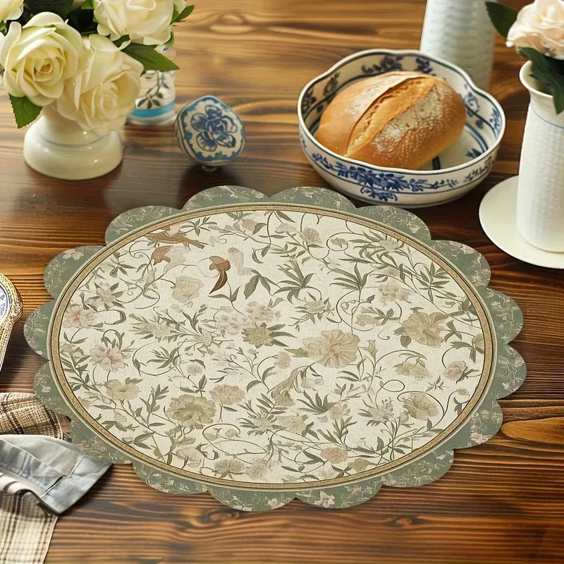 VIKAMA 4pcs Vintage Floral Pla - đánh giá và giá Commercial Kitchen Items