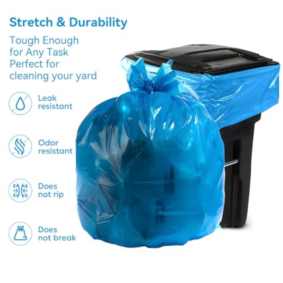 Heavy Duty Trash Bags blue 33- - đánh giá và giá Commercial Kitchen Contractor